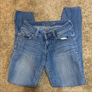 Old navy rockstar ankle jeans size 0 regular